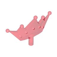 Lego Headwear Accessory Crown / Tiara / Trans-Red