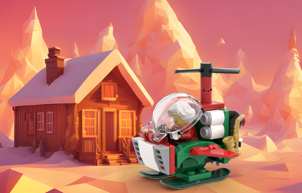 Lego Mrs. Claus' X-Mas Emergency Jet