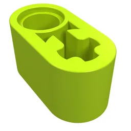 Technic Beam 1 x 2 Thick with Pin Hole and Axle Hole / Lime