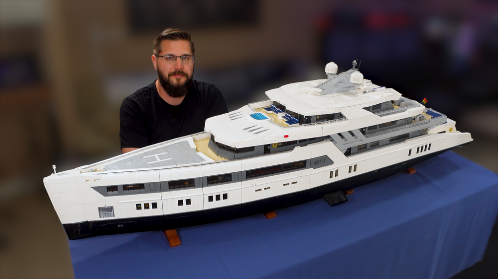 Lego Ultra MEGA Yacht - 48,000 Parts - Mini-Fig Scale