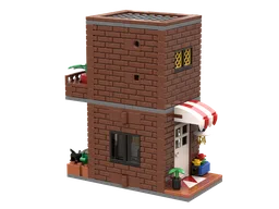 Reddish Brown Brick House
