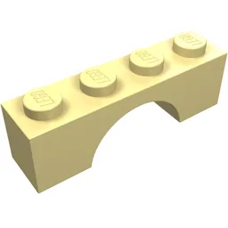 Brick Arch 1 x 4 / Light Yellow