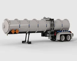 Tanker Trailer for Truck with V12 Engine in Bluetones
