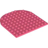Plate 10 x 10 with Rounded End / Coral