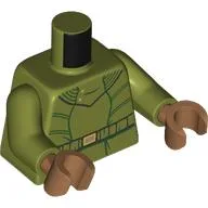 Torso, Hoody, Black Belt, Dark Green Trim Print, Olive Green Arms, Medium Nougat Hands / Olive Green