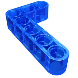 Technic Beam 3 x 5 L-Shape Thick / Trans-Dark Blue