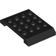 Brick Sloped 4 x 6 x 2/3 Double / Black