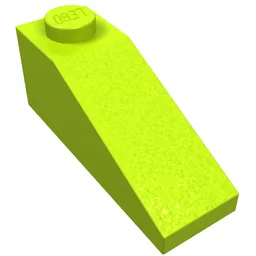 Brick Sloped 33° 3 x 1 / Lime