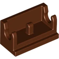 Hinge Brick 1 x 2 Base / Reddish Brown
