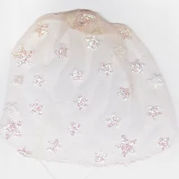 Belville, Curtain / Bed Veil - Medium, with Sparkly Stars Print / [No Color/Any Color]