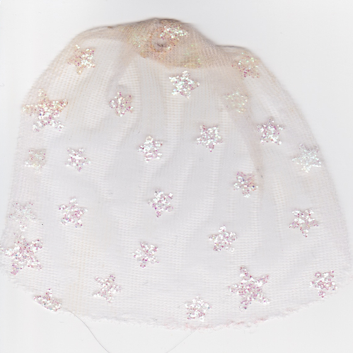 Lego Belville, Curtain / Bed Veil - Medium, with Sparkly Stars Print