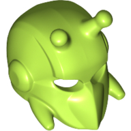 Lego Helmet Insect with Antennae and Mandibles (Killer Moth) / Lime