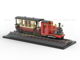 Narrow gauge Steam engine and Carriage