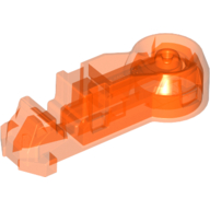 Lego Large Figure Head Connector Block Eye/Brain Stalk (Piraka) - Light-Up / Trans-Neon Orange