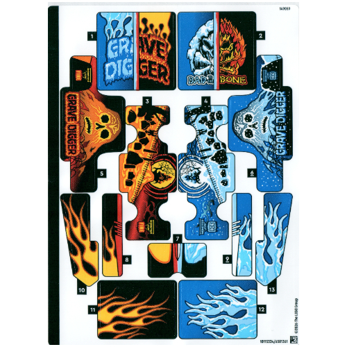 Lego Sticker Sheet for Set 42219-1 / [No Color/Any Color]