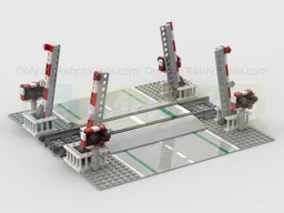UK Single Track Full Barrier Level Crossing