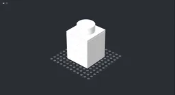 Up-scaled 1x1 brick (x6 size)
