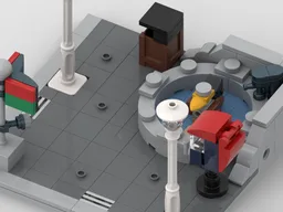 Corner with Bird and Pool, Small Modular