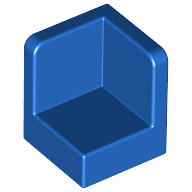 Lego Panel 1 x 1 x 1 Corner / Blue
