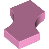 Tile Special 2 x 2 with 2 Quarter Round Cutouts / Bright Pink
