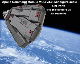 v3.0 NASA Apollo Command Module MOC- Minifigure scale- Mod of Iscatrebor CM