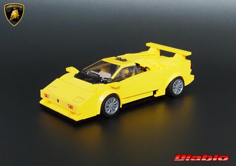 Lego Lamborghini Diablo - Speed Champions 8 Studs wide