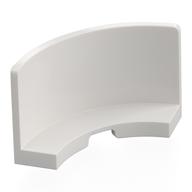 Lego Panel 3 x 3 x 2 Quarter Round / White