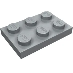 Plate 2 x 3 / Pearl Light Gray