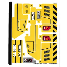 Sticker Sheet for Set 42121-1 / [No Color/Any Color]