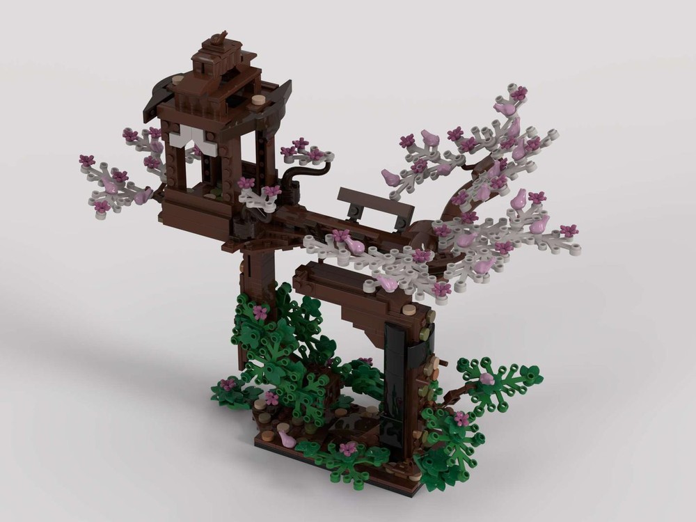 Lego Floating frog temple