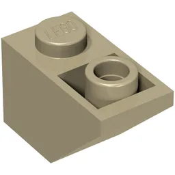 Brick Sloped Inverted 45° 2 x 1 / Dark Tan