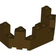 Castle Turret Top 4 x 8 x 2 1/3 / Dark Brown
