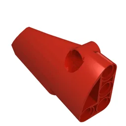 Technic Panel Fairing # 4 Small Smooth Long, Side B / Red