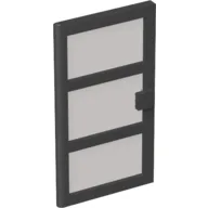 Door 1 x 4 x 6 with 3 Panes with Trans-Brown Glass