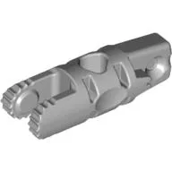 Hinge Cylinder 1 x 3 Locking with 1 Finger and 2 Fingers On Ends, with Hole, 9 Teeth / Light Bluish Gray