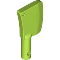 Lego Equipment Cleaver, 2 Holes / Lime
