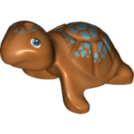 Lego Animal, Turtle with Dark Turquoise Spots print / [No Color/Any Color]