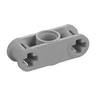 Technic Axle and Pin Connector Perpendicular 3L with Centre Pin Hole / Pearl Light Gray
