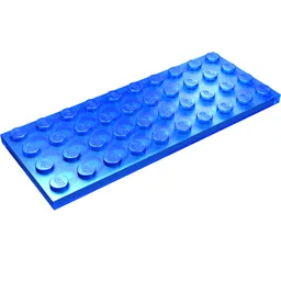 Plate 4 x 10 / Trans-Dark Blue