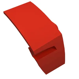 Technic Panel Car Mudguard Right / Red