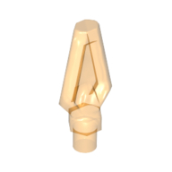 Lego Weapon Pike / Spear Tip with Bar / Trans-Orange