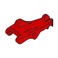 Animal Body Part, Alligator / Crocodile / Dragon Upper Jaw / Dinosaur Tongue / Red