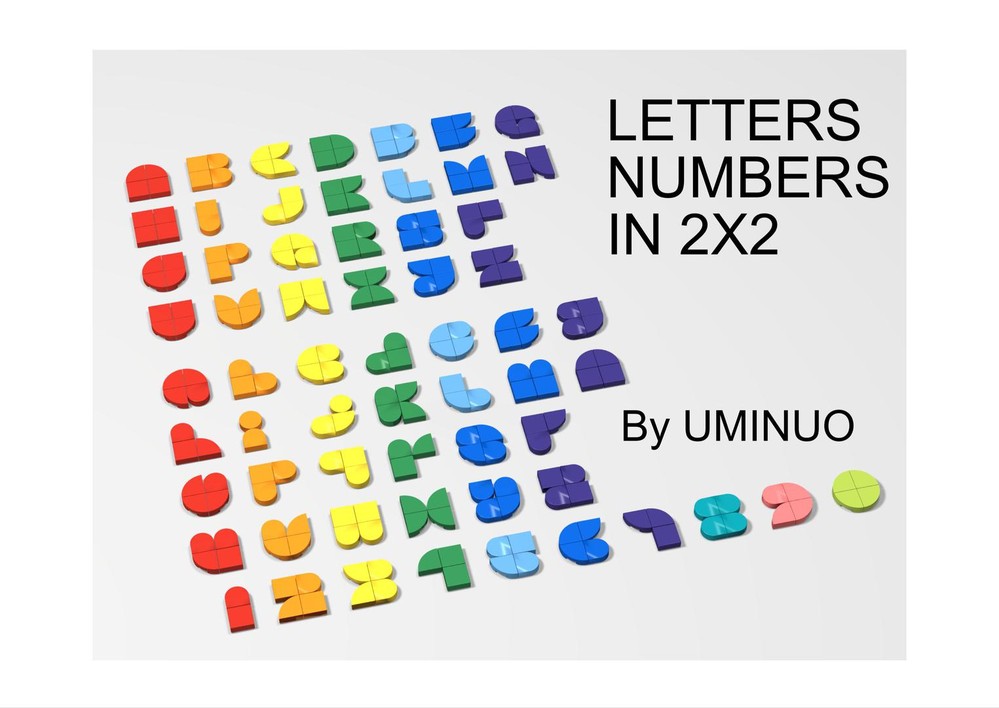 Lego Letters & Numbers in 2x2