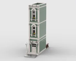 Modular - The little green house of the square 1-3