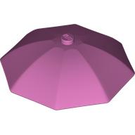 Lego Equipment Umbrella Top with No Bottom Flaps, 6 x 6 with Top Stud / Medium Dark Pink