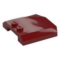 Lego Brick Wedged, Curved Triple 4 x 4 x 2/3 with 2 Studs / Dark Red