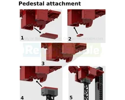 Support structure for Grimlock lego