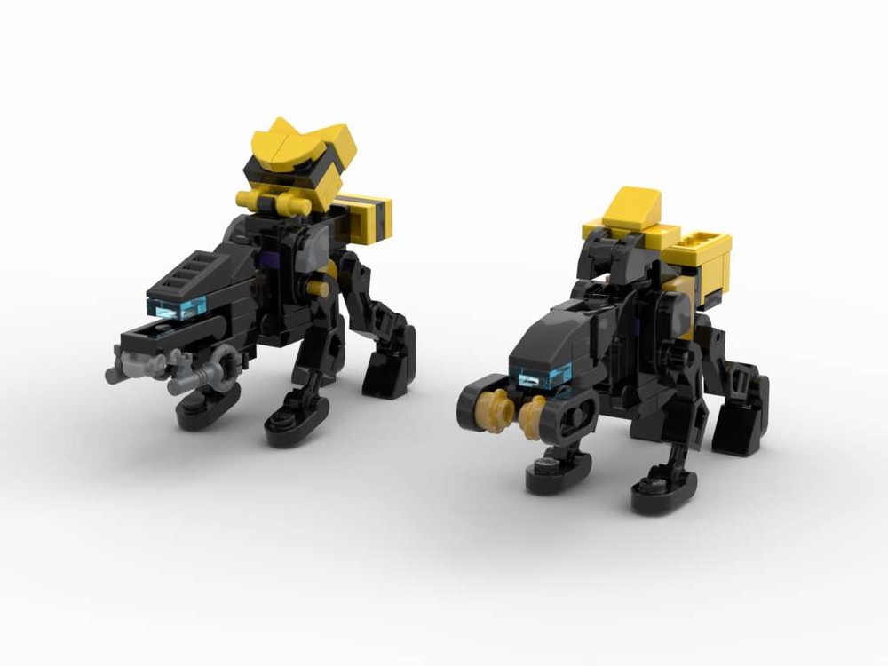 Lego Apex Scrapper and Scrounger from Horizon Forbidden West