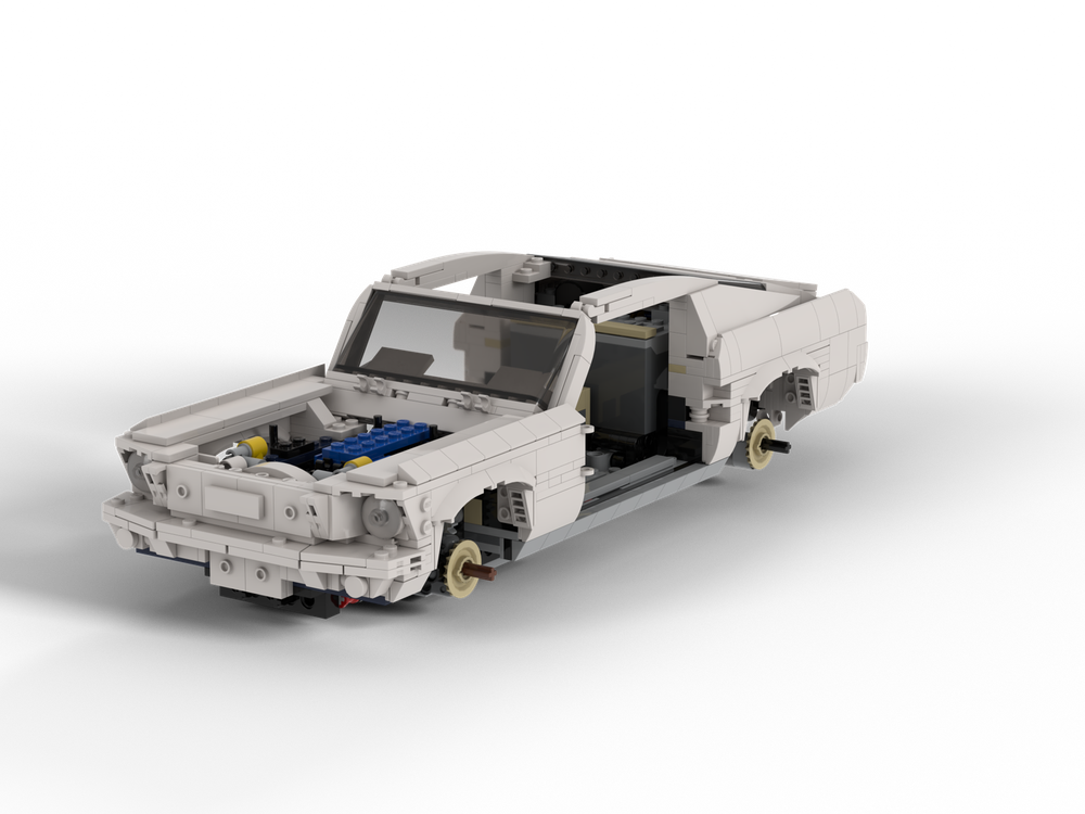 Lego Ford Mustang GT fully motorized
