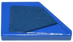Tile, Modified 1 x 2 Wedge Left with Dark Blue Panel Pattern (Sticker) - Set 77249